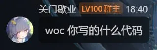 你 写 的 什 么 代 码